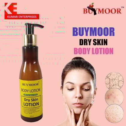 Dry skin Body lotion | 24 Hours Lightweight Moisturization | Makes Skin Soft & sliky | Absorbs Quickly | Zero Stickiness ( 200 ml ) Pack of 1