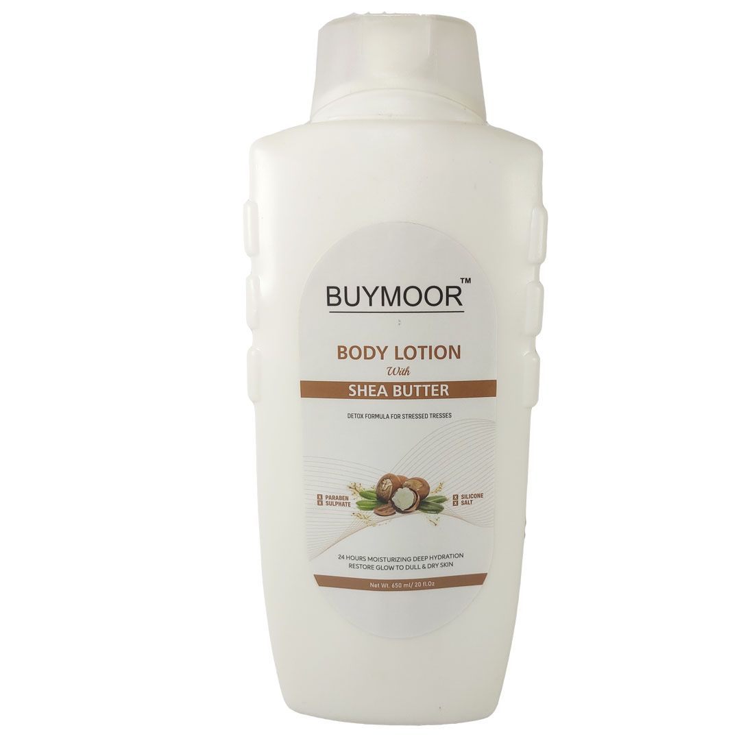 BUYMOOR Shea Butter Deep Nourishing Skin Brightening Body Lotion Men & Women 650 ML