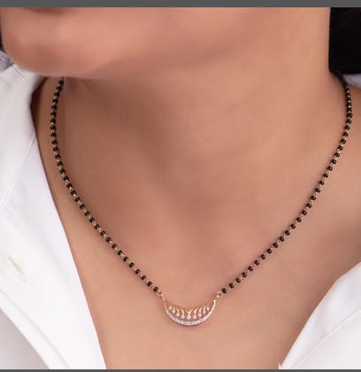 Designer womens look like delicate awesome Rose plated  American mangalsutra