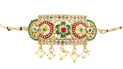 Royal Rajputi Golden Bajuband with Golden Loom for Women| Golden