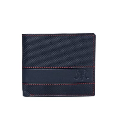 Aries Men Casual Blue Genuine Leather RFID Wallet (6 Card Slots) Aries Men Casual Blue Genuine Leather RFID Wallet (6 Card Slots)