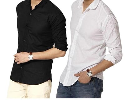 Combo of Men's Cotton Casual (Pack of 2) Combo of Men's Cotton Casual (Pack of 2)