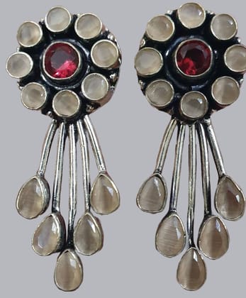 German Silver Oxidized Beautiful Earrings German Silver Oxidized Beautiful Earrings