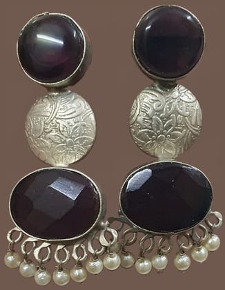 German Silver Oxidized beautiful Earrings German Silver Oxidized beautiful Earrings
