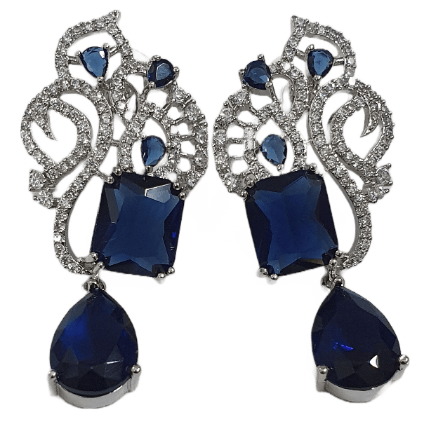American Diamond Partweay Designer Earrings