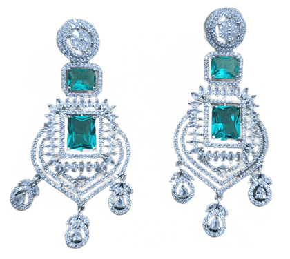 American Diamond Beautiful Party Wear Earrings American Diamond Beautiful Party Wear Earrings