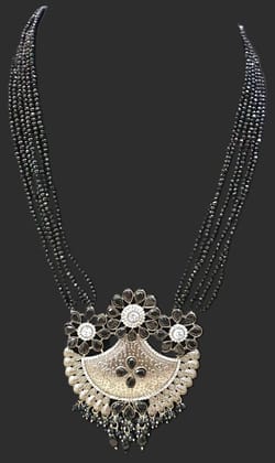German Silver Oxidized Beautiful Necklace German Silver Oxidized Beautiful Necklace
