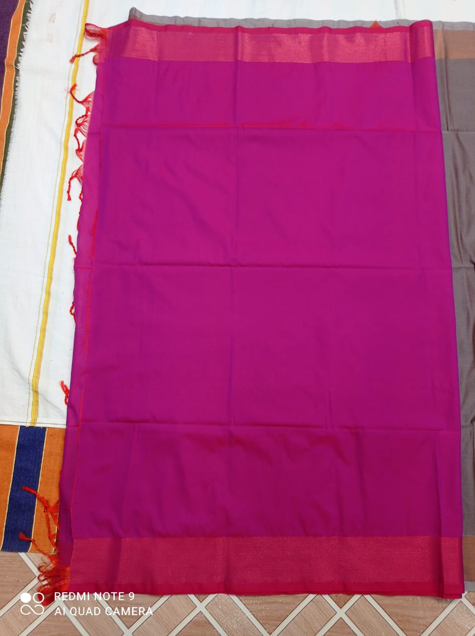 Self Design  Pure Silk Saree  (Pink Grey)