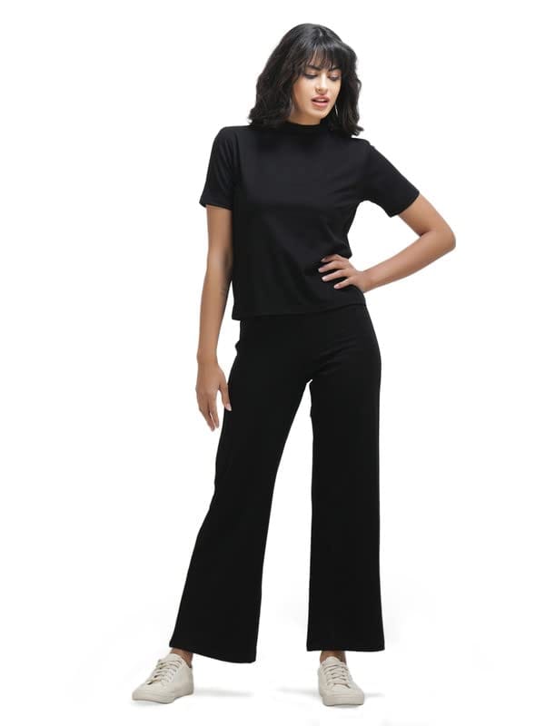 KOI Lycra Co-ord Set Black