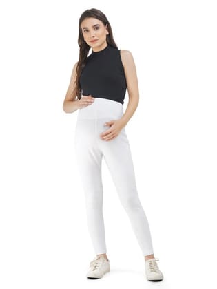 Maternity Pants/Leggings for Pregnant Women White