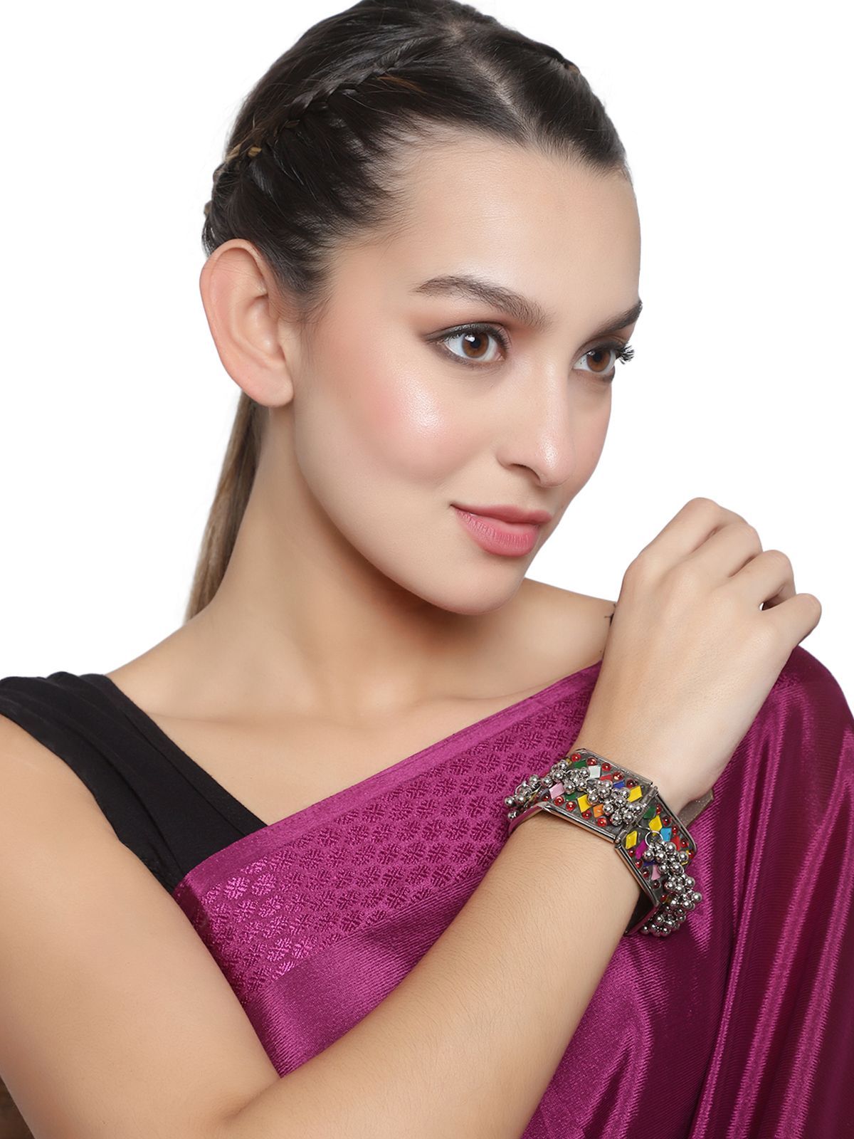 Cardinal Multicolor Minakari Gungroo Adjustable Bracelet size 2.6