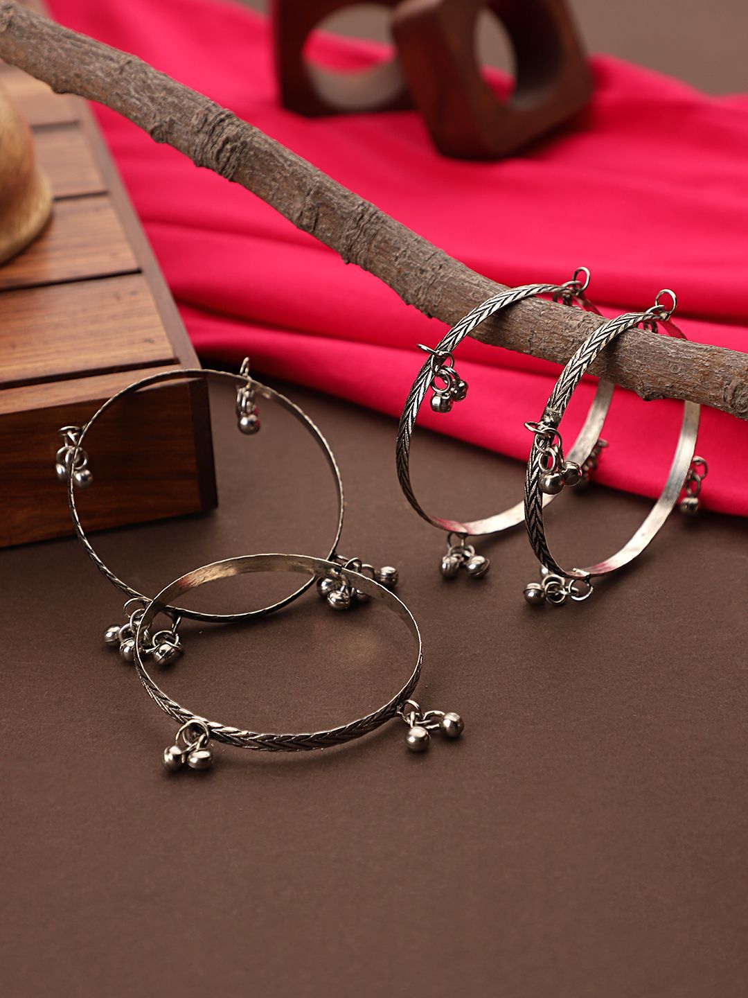 Cardinal Oxidized Silver Color Bracelet Size 2.6