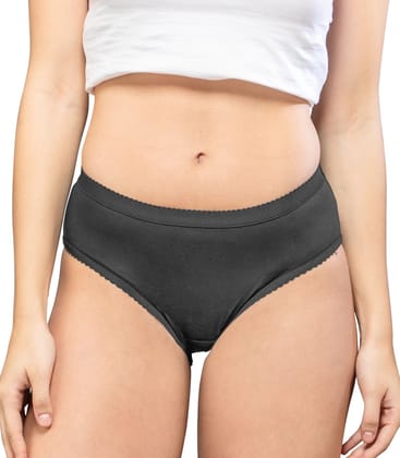 NRG Womens Cotton Assorted Colour Panties ( Pack of 1 Coffee Brown ) L04 Hipster