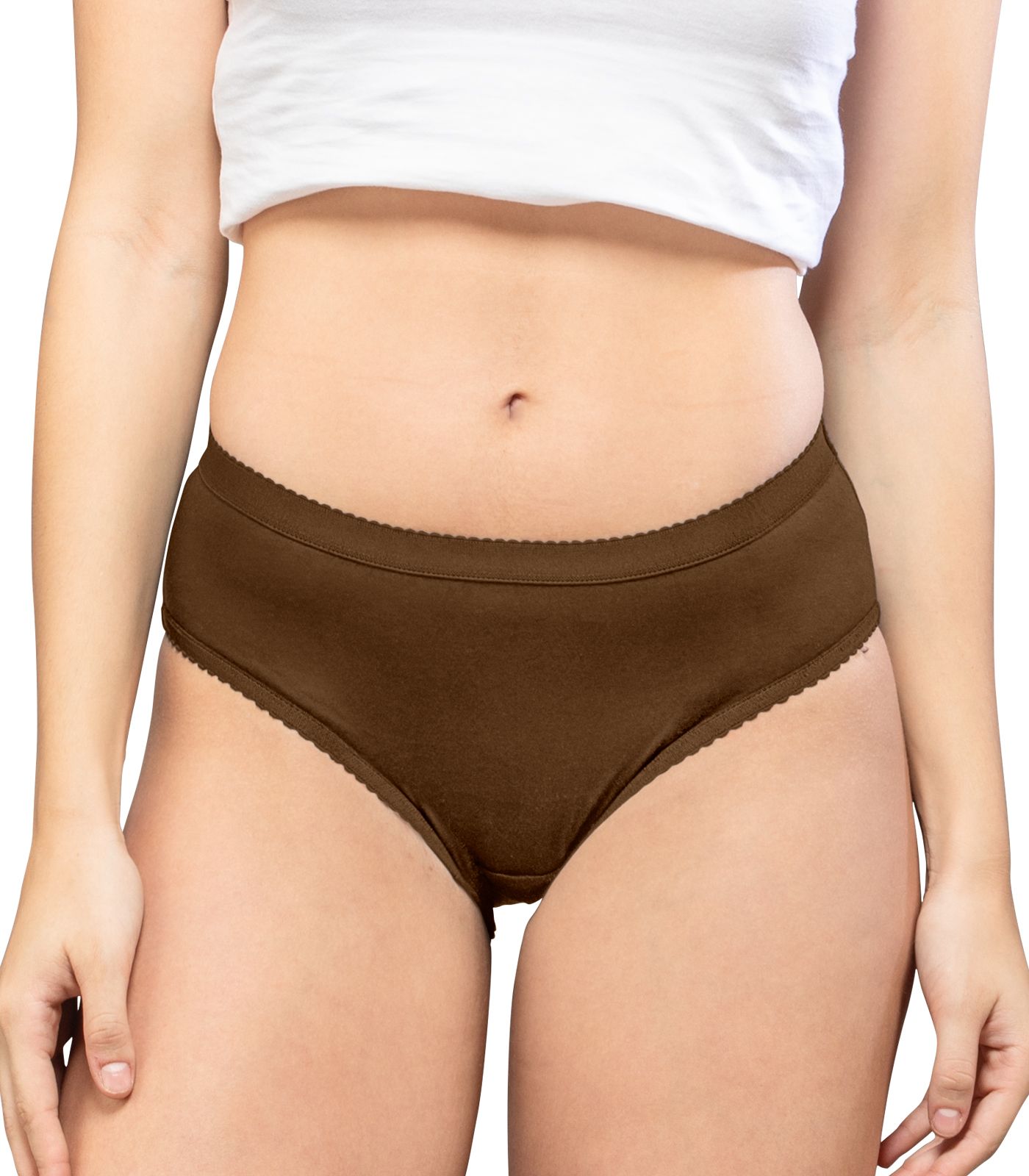 NRG Womens Cotton Assorted Colour Panties ( Pack of 1 Light Brown ) L04 Hipster