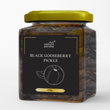 Nature Stroke Black Gooseberry Pickle 200 gm | Amla Pickle | Amla Achar | Gooseberry Pickle | Nellikai Pickle