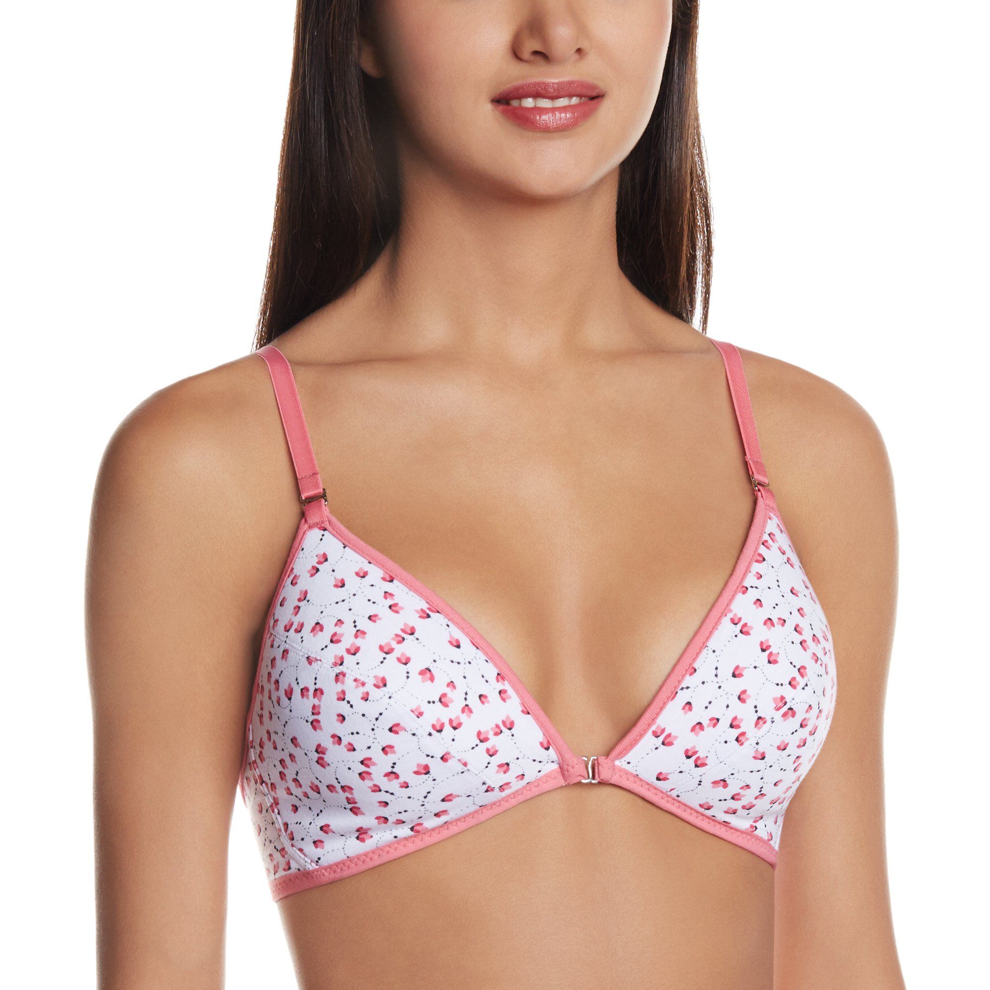 Enamor Sugar Bud Pink Padded Non Wired Bra - 36C