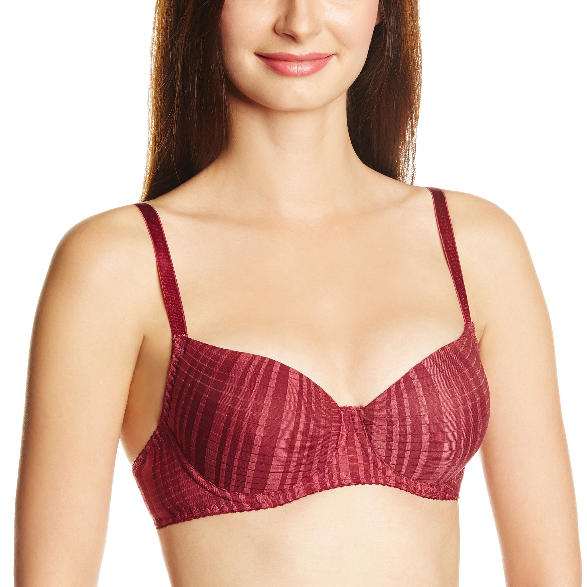 Enamor Women's Half Cup Bra -32D (Sherry)