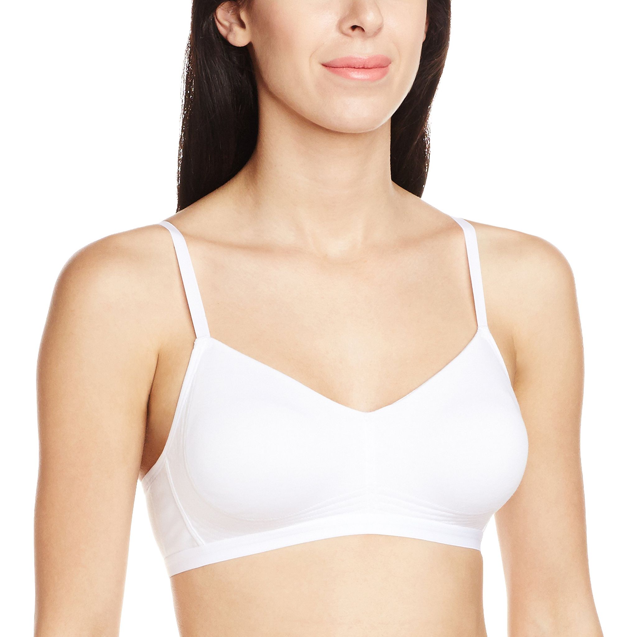 Enamor Women's Non-Wired Bra (V070_White_36B)