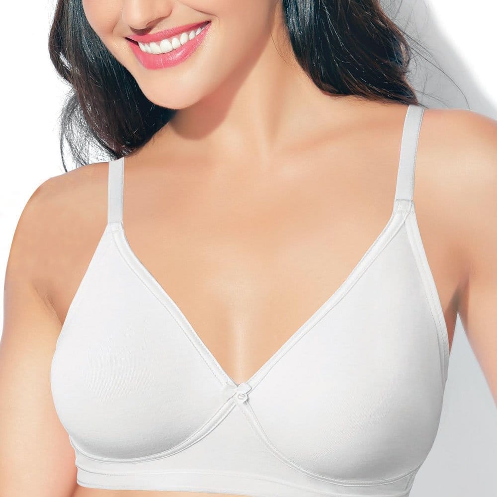 Enamor Non-Padded Wirefree T-Shirt Bra (V002_White_32C)