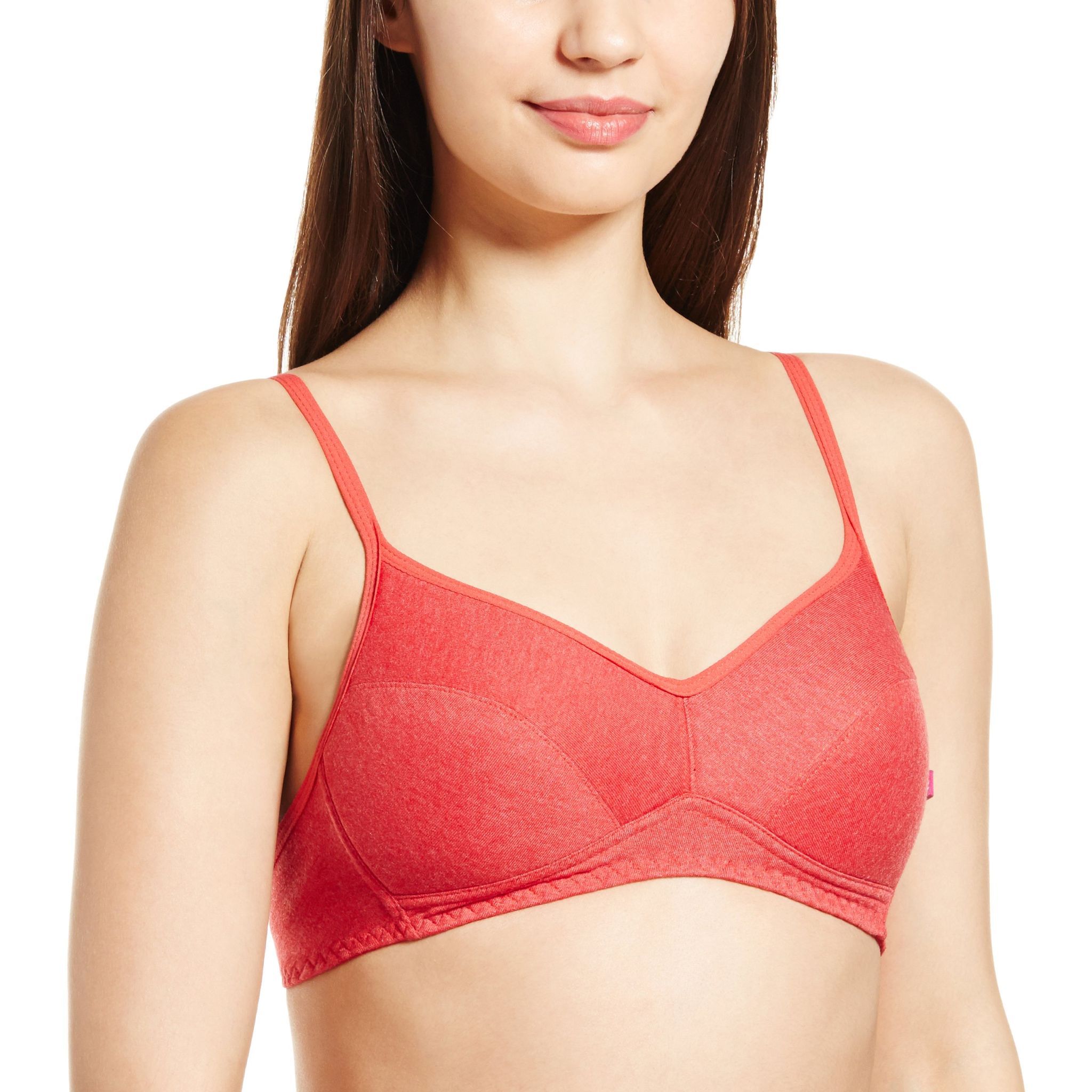 Enamor Women's Non-Wired Bra -38B (Tomato Red)