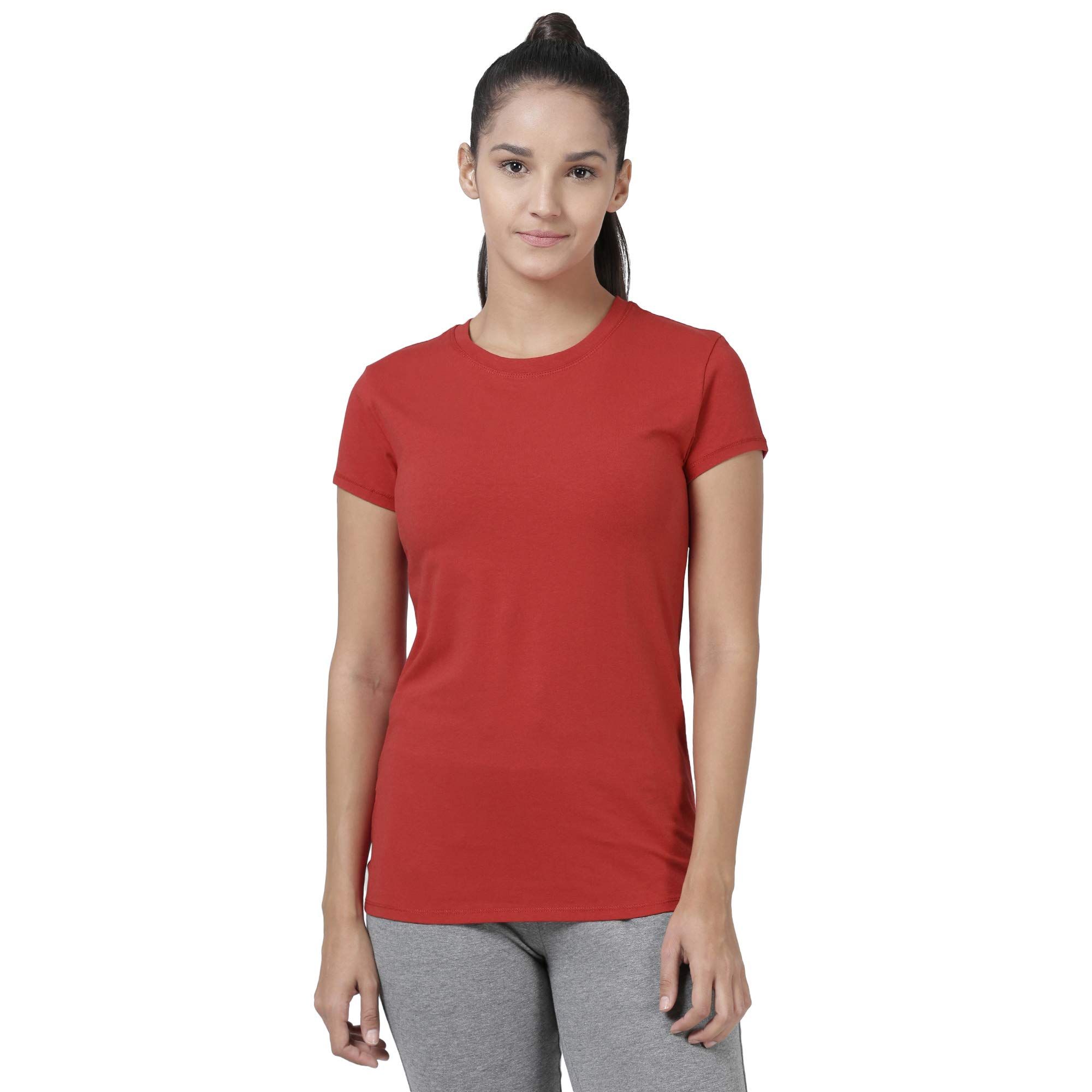Enamor Essentials E047 Basic Crew Tee for Women