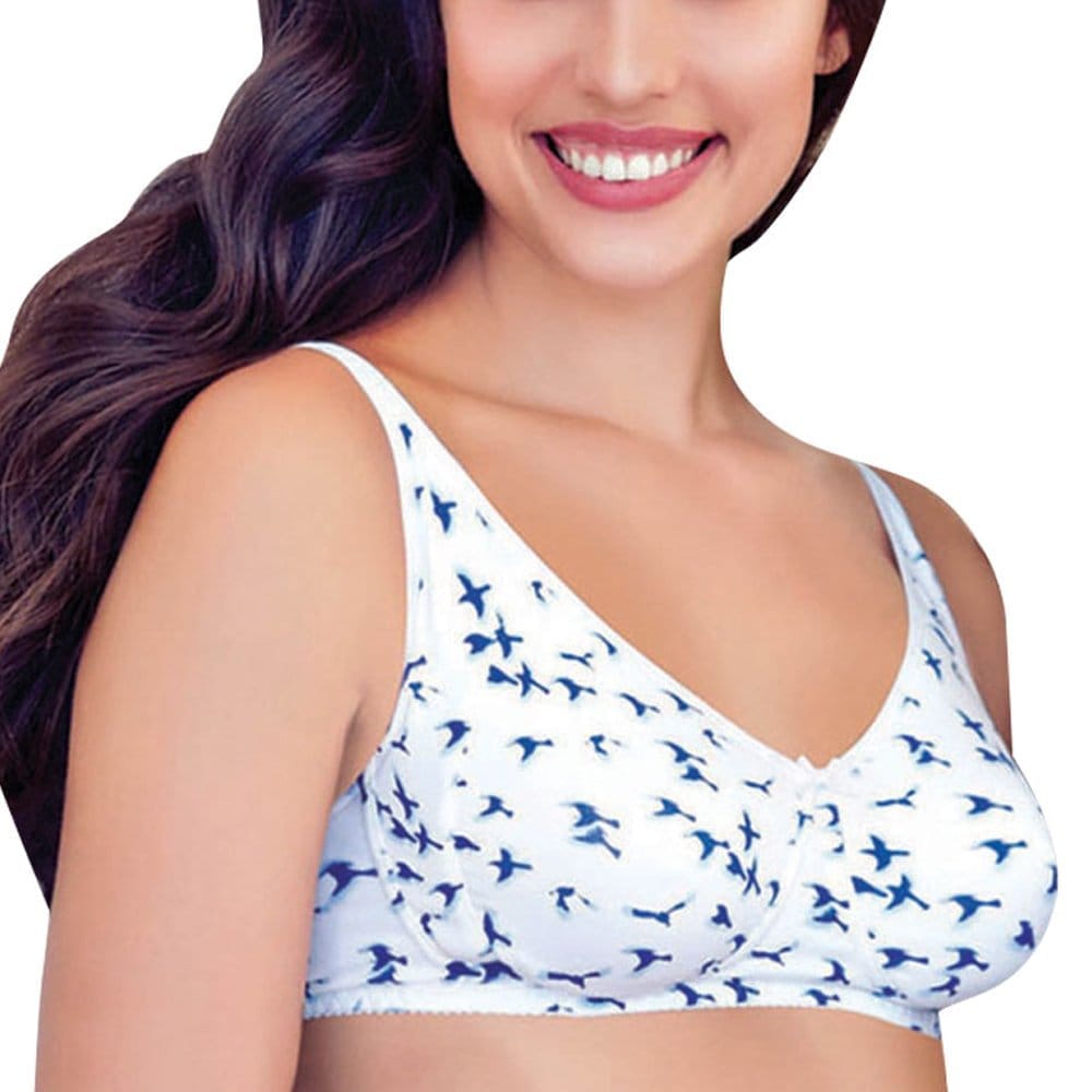 Enamor Non-Padded Wirefree T-Shirt Bra_V001 (V001_Seagull Print_38B)