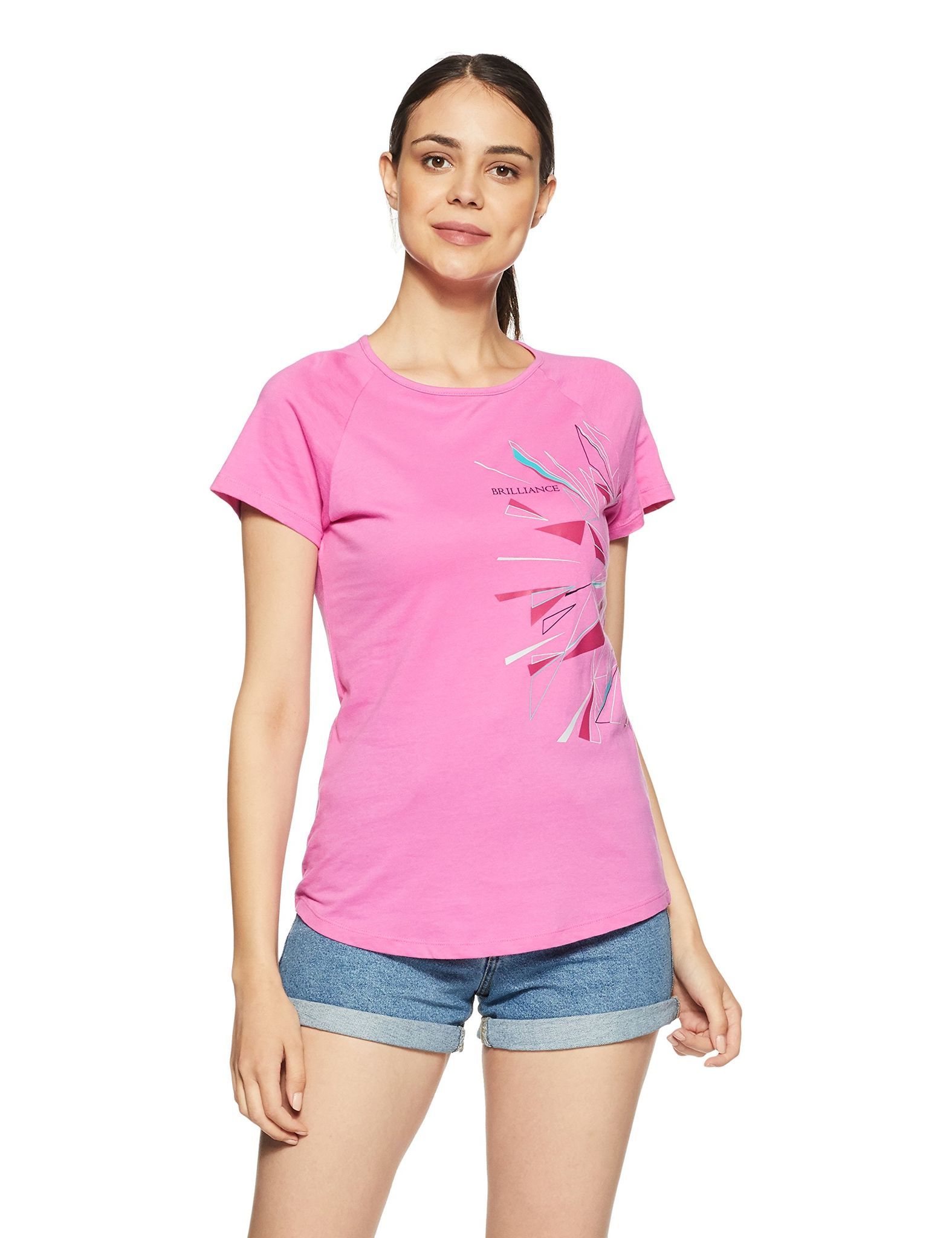 Enamor Women's Cotton Top (EE000E021PPKM_Phloxpink_M)