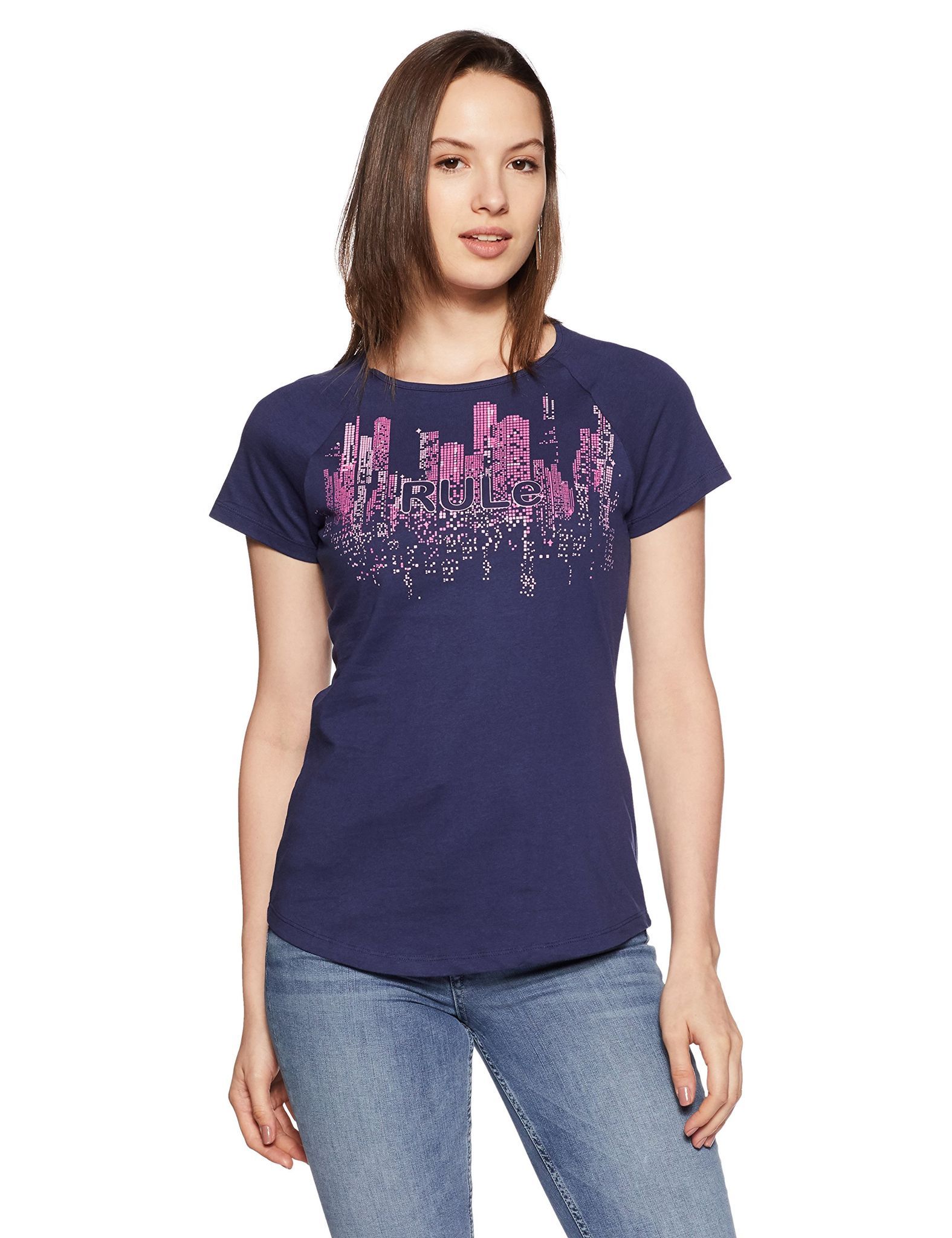 Enamor Women's Cotton Top (EE000E021TLBS_Twilight Blue_S)