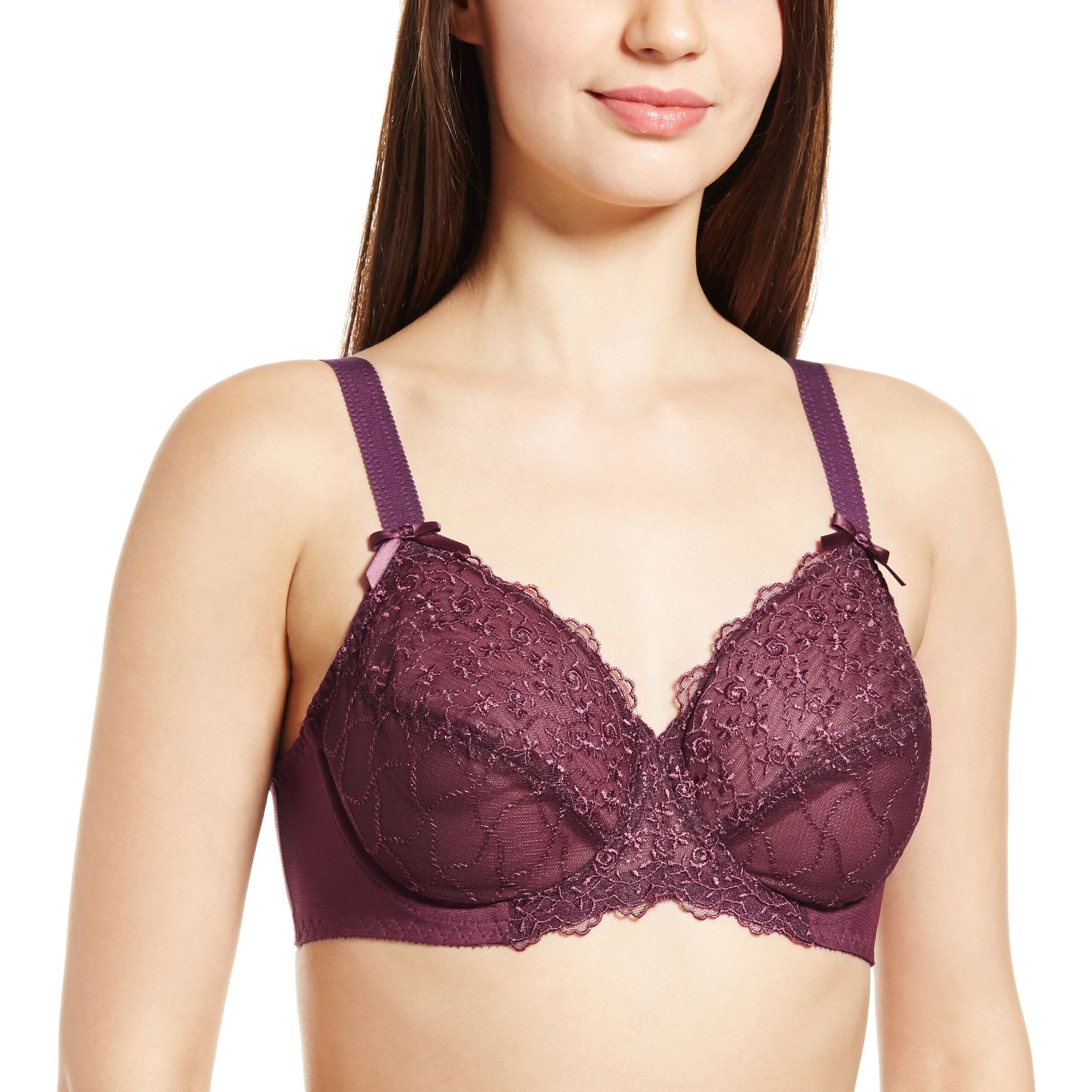 Enamor Women's Wired Bra -44B (Purple)