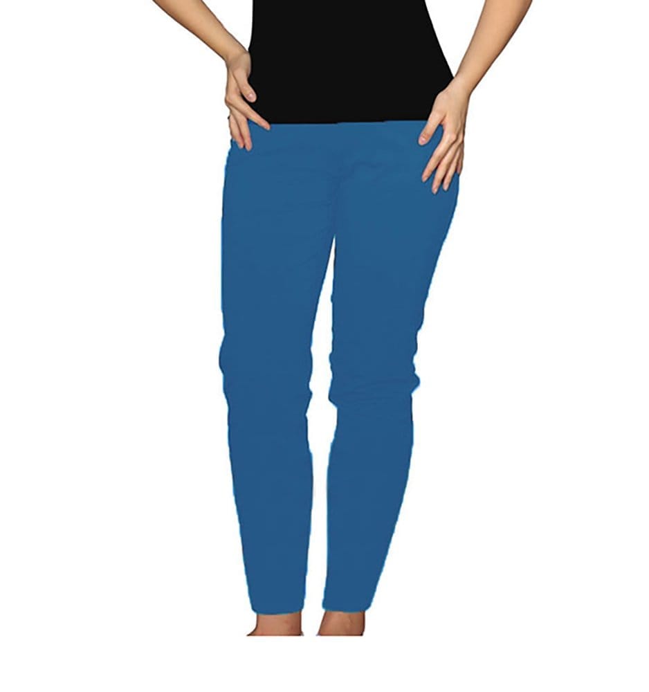 Enamor Women's Cotton Track Pant (Blue, XL)