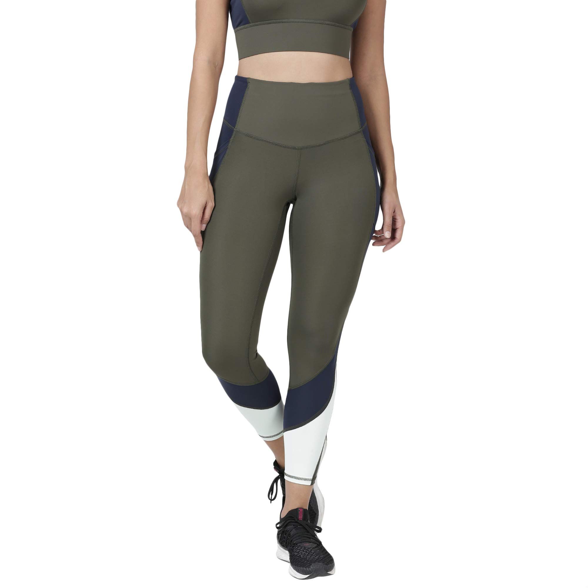 Enamor E058 Athleisure Energy Legging - DEEP Olive