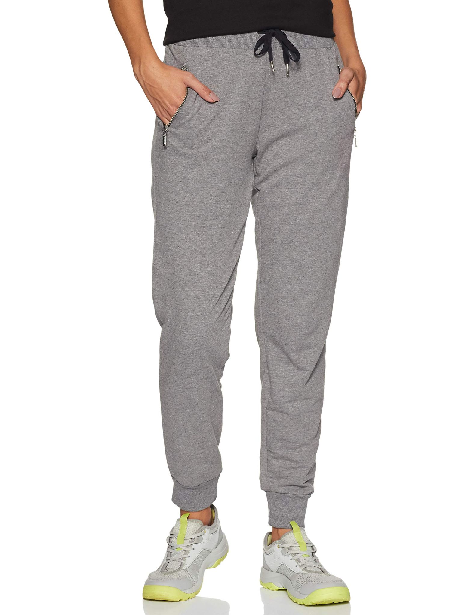Enamor E050 Athleisure Slim Jogs - MediumGrey Melange