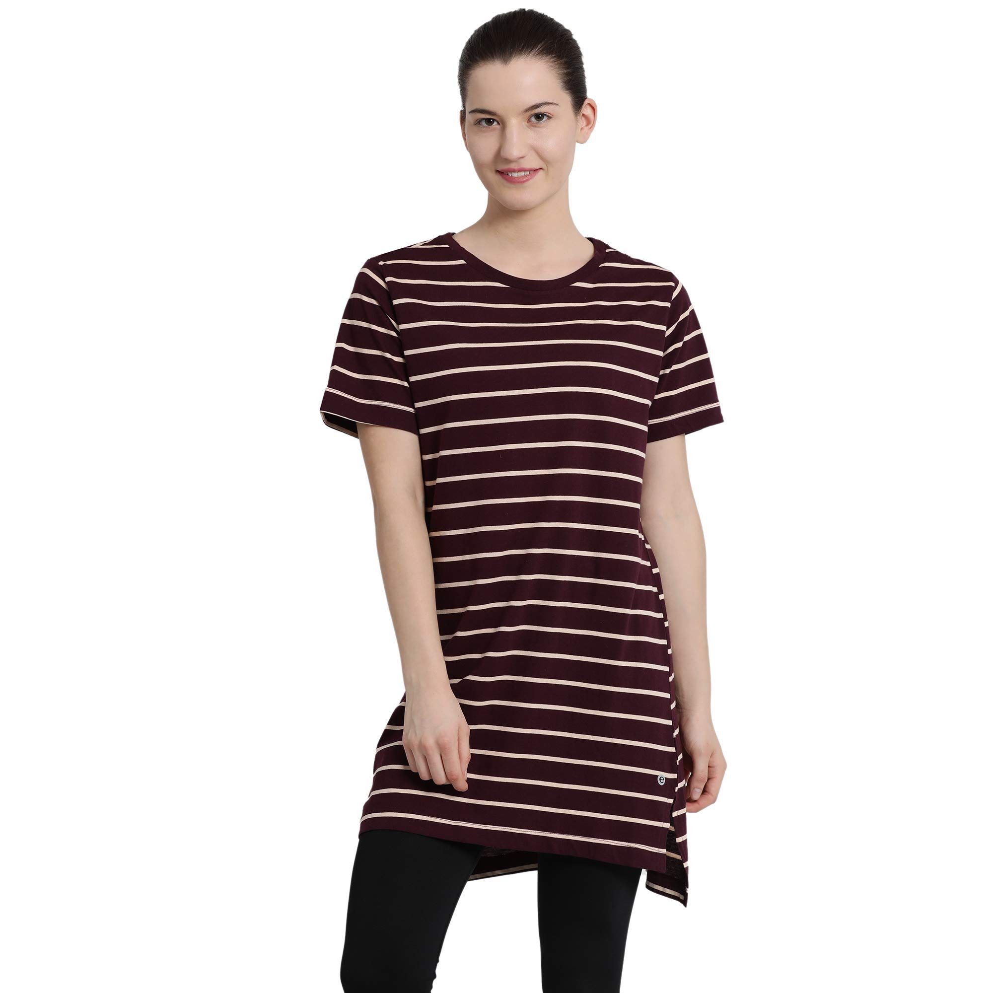 Enamor Essentials E061 Women Night Dress Cotton Tunic Tee