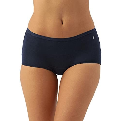 Enamor CS01 Full Coverage & Mid Waist Boyshorts Panty Navy