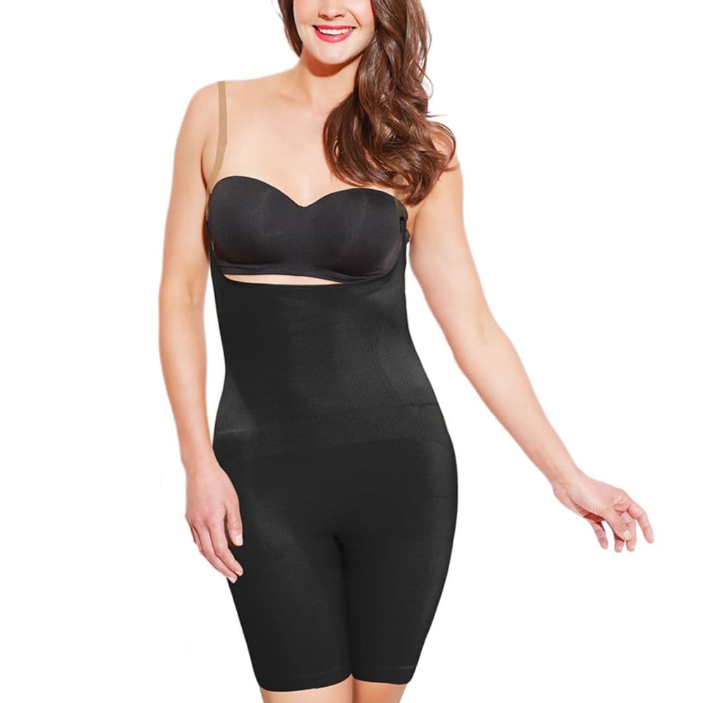 Enamor Women's Thigh Slimmer (ETF00BS02BLKM_Black_M)