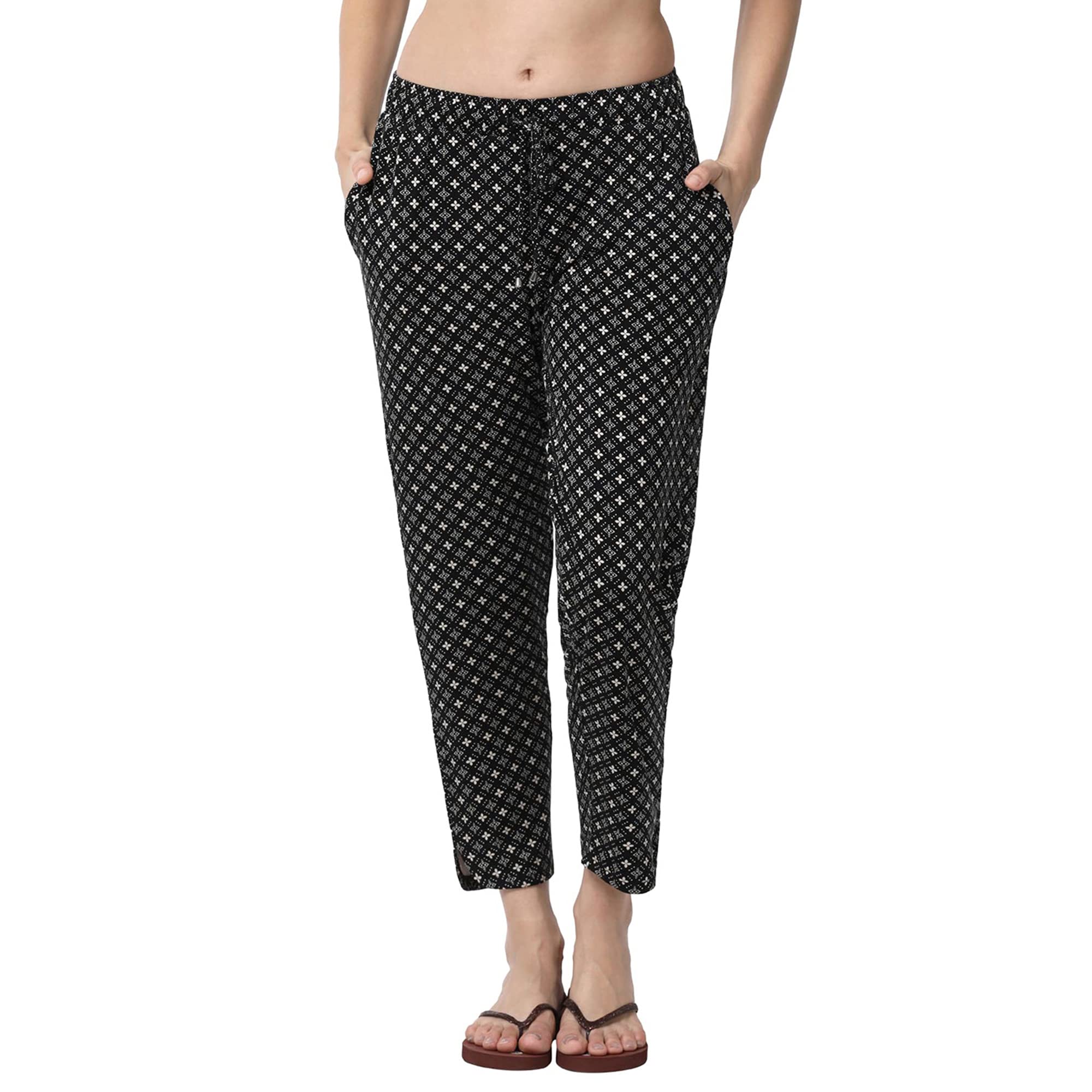 Enamor Essentials E048 Women�s Relaxed Fit Printed Lounge Pants