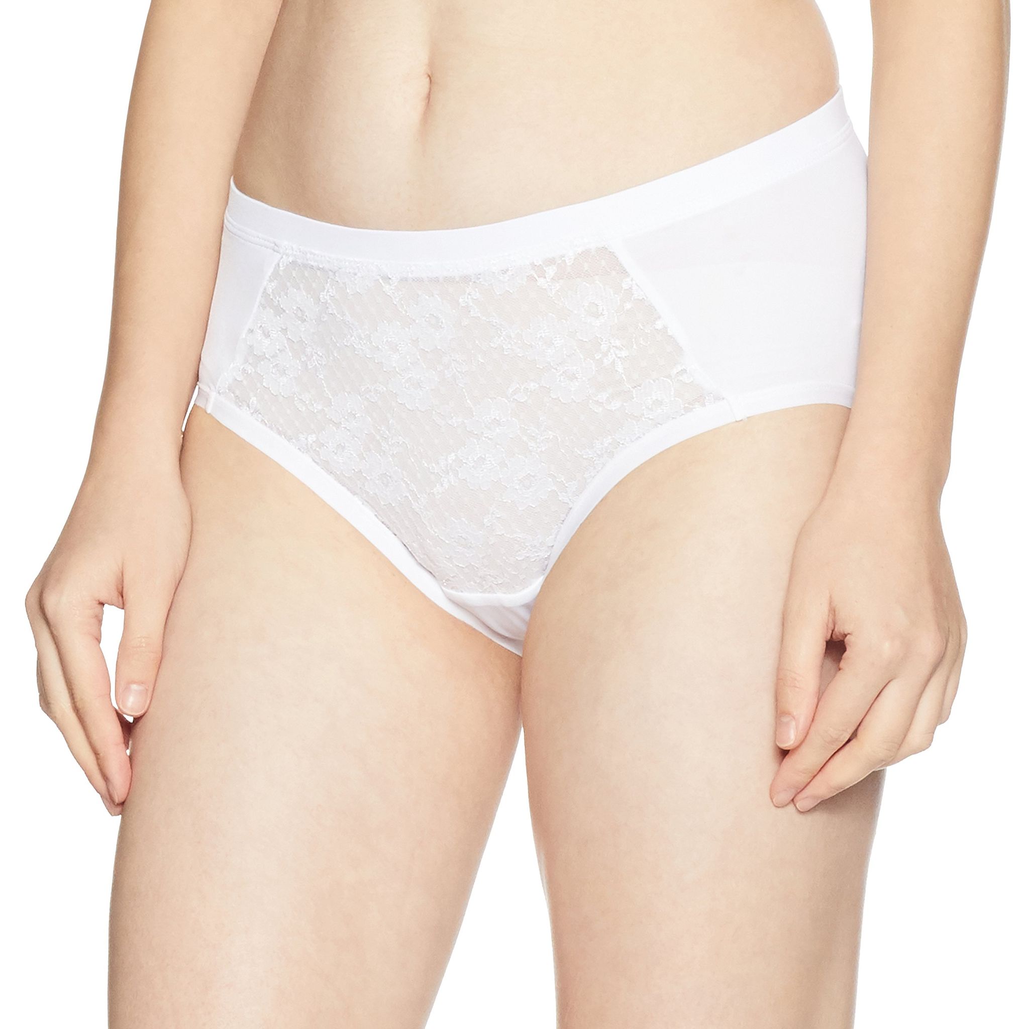 Enamor Women's Cotton Brief (EPFP026WHTL_White_L)
