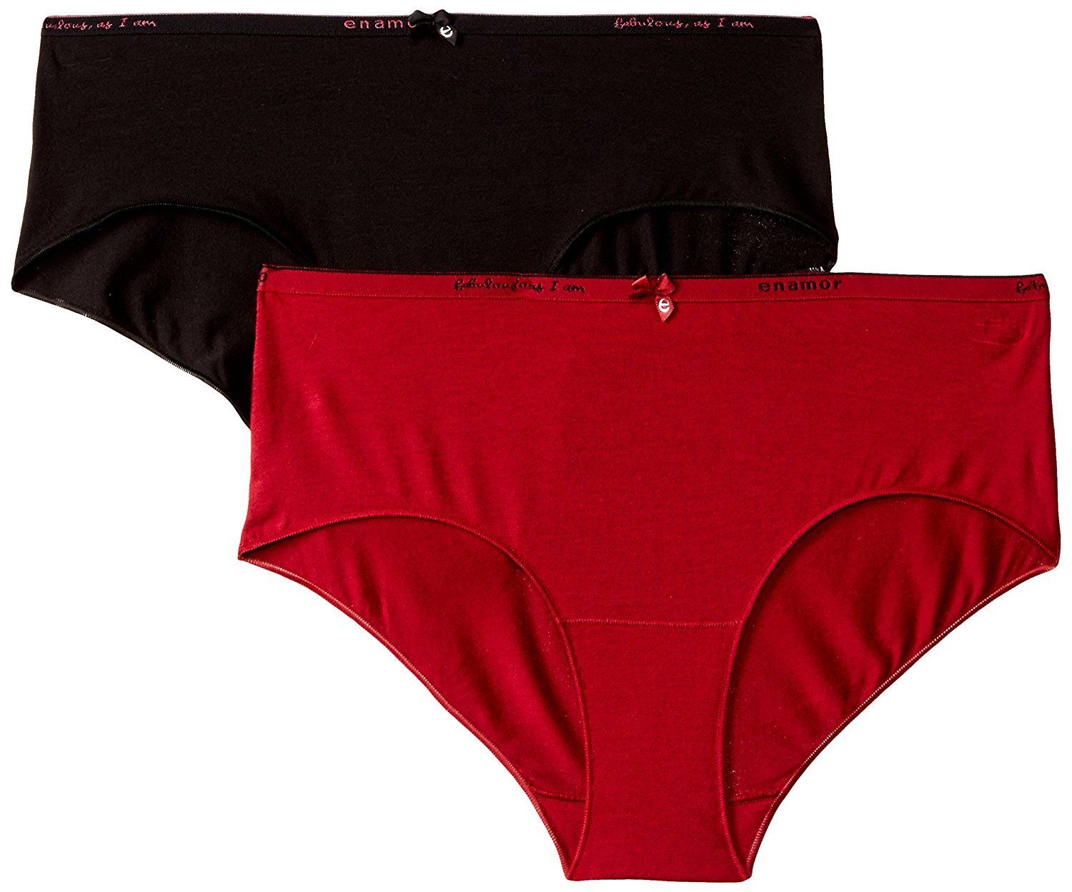 Enamor Women's Cotton Hipsters (Pack of 2) (EU2HPMF02MCRS_Multicoloured_Small)