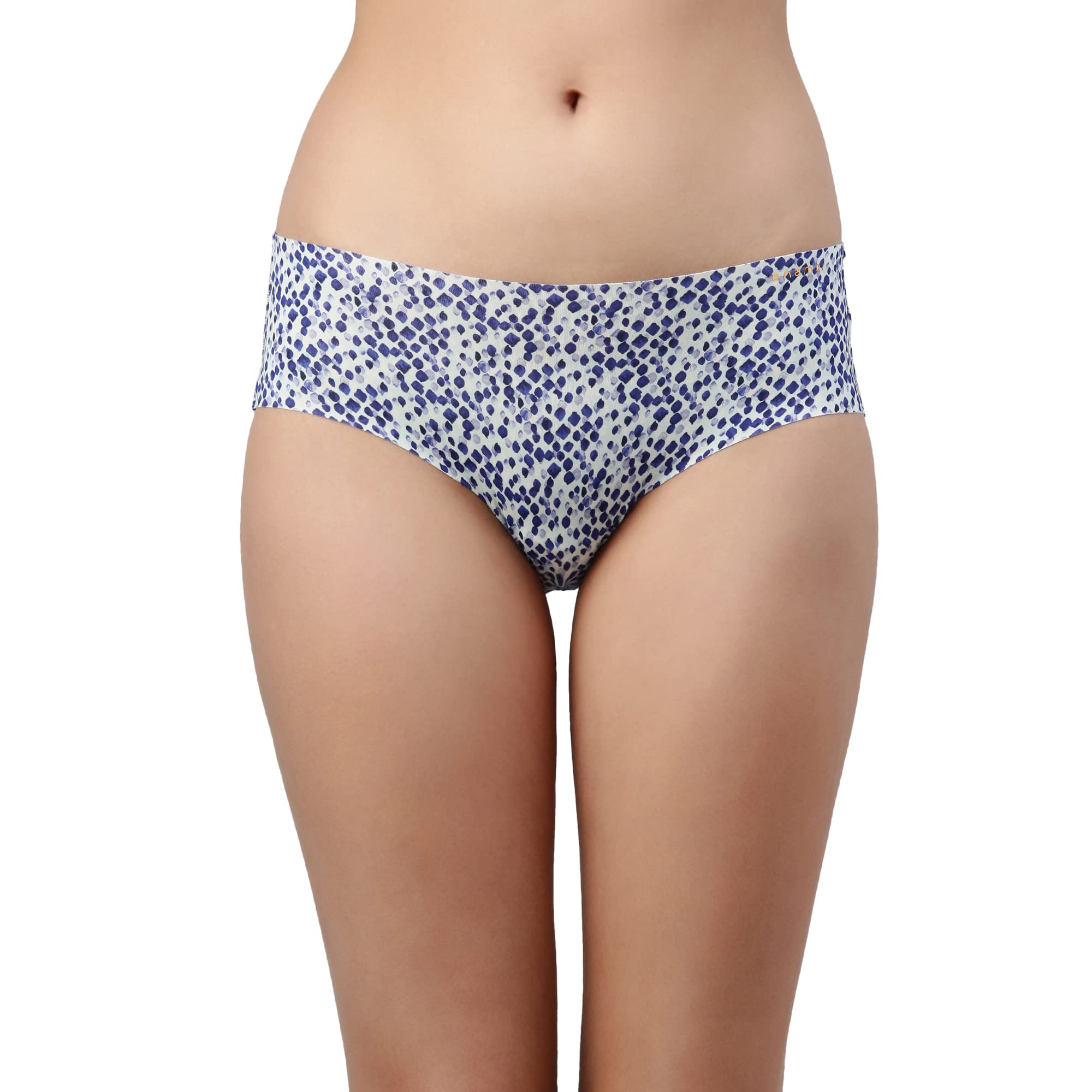 Enamor Women's Mid Waist Full Coverage 100% Cotton Crotch Hipster Panty (Pack of 1) - PH40(PH40-Softmintcombo-XL)