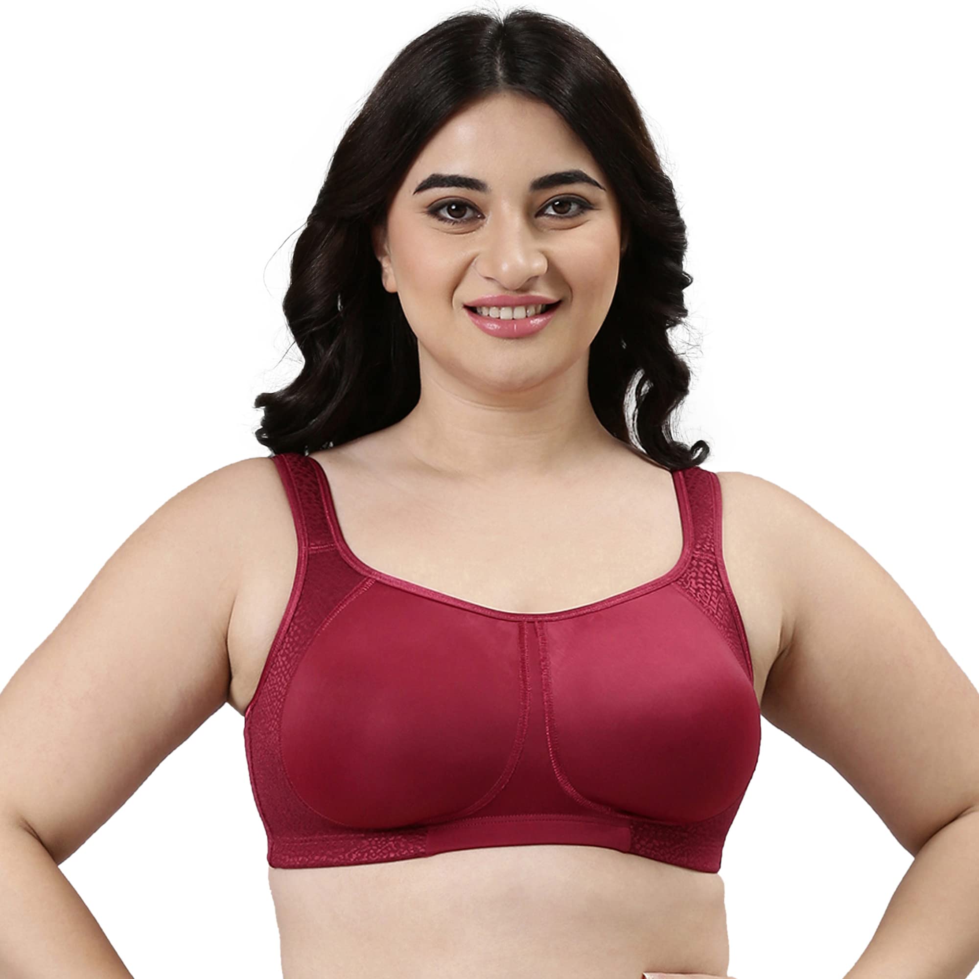 Enamor Non-Wired Racerback Strap Non Padded Women's Minimiser Bra