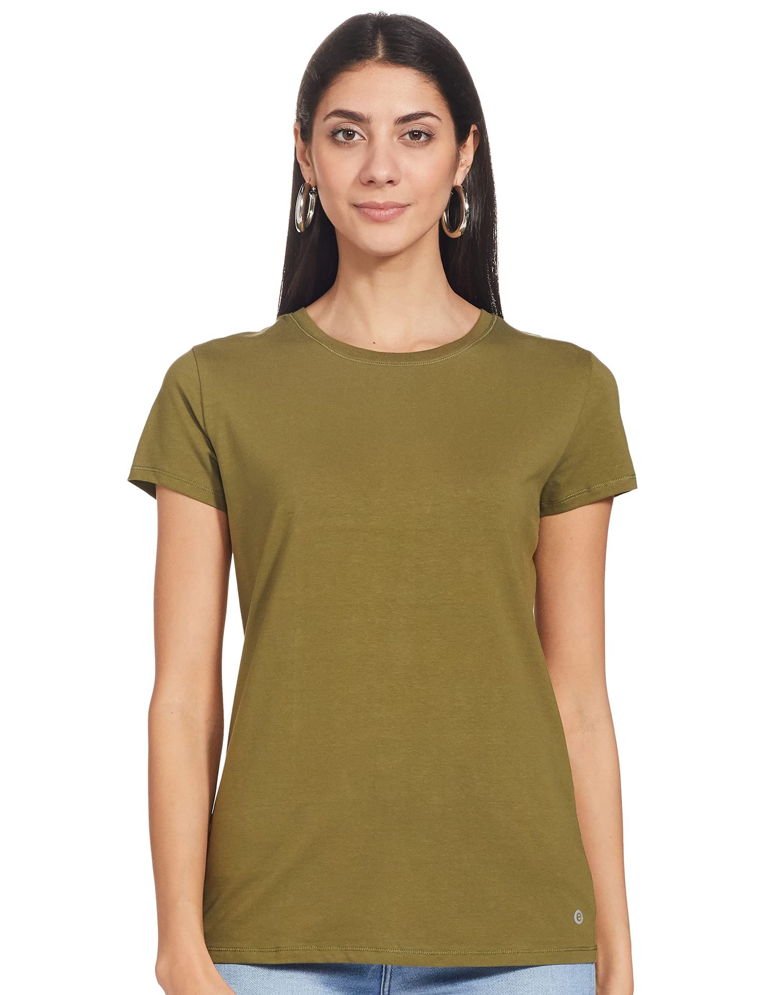 Enamor Essentials E047 Basic Crew Tee for Women