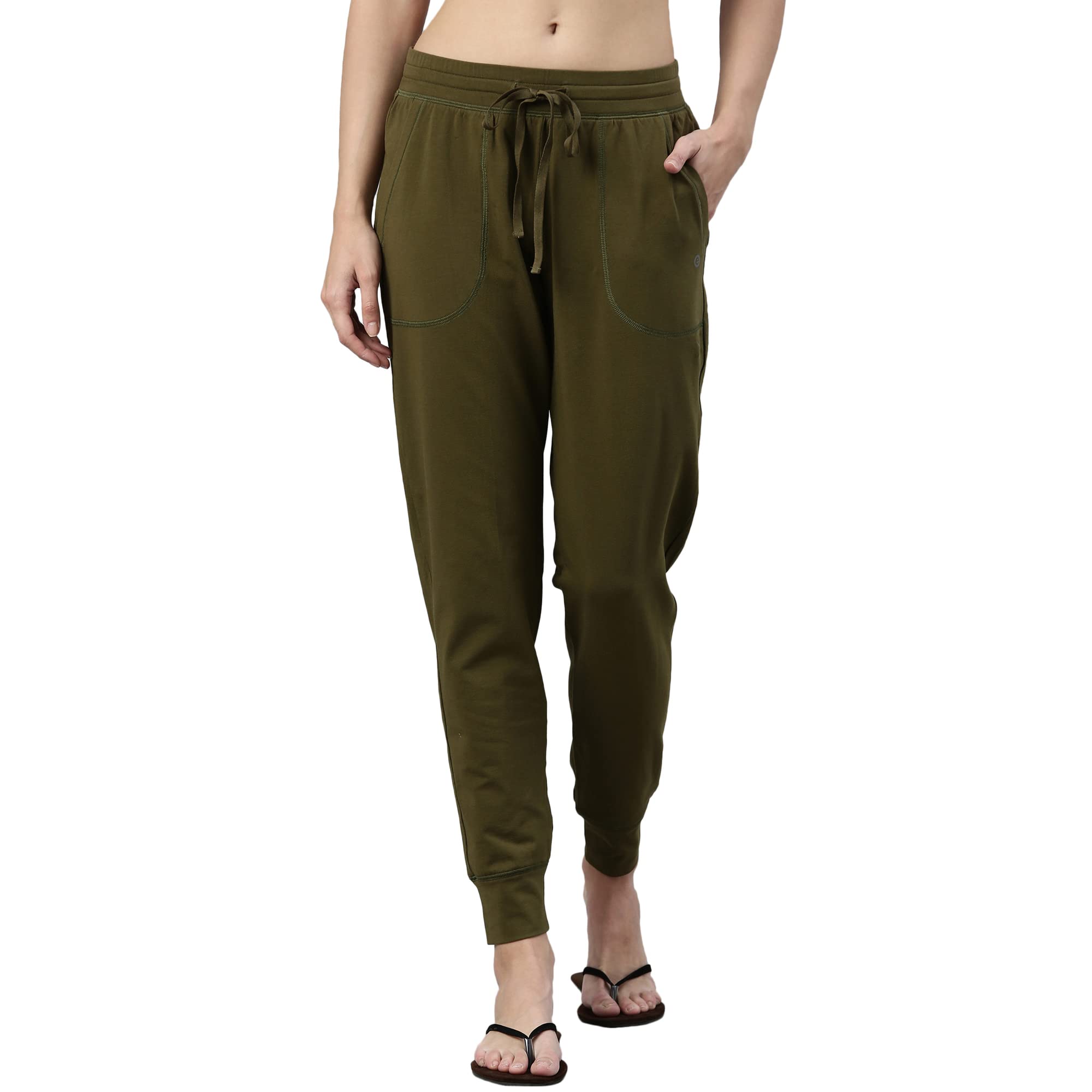 Enamor Essentials E066 Cotton Lounge Jogger for Women