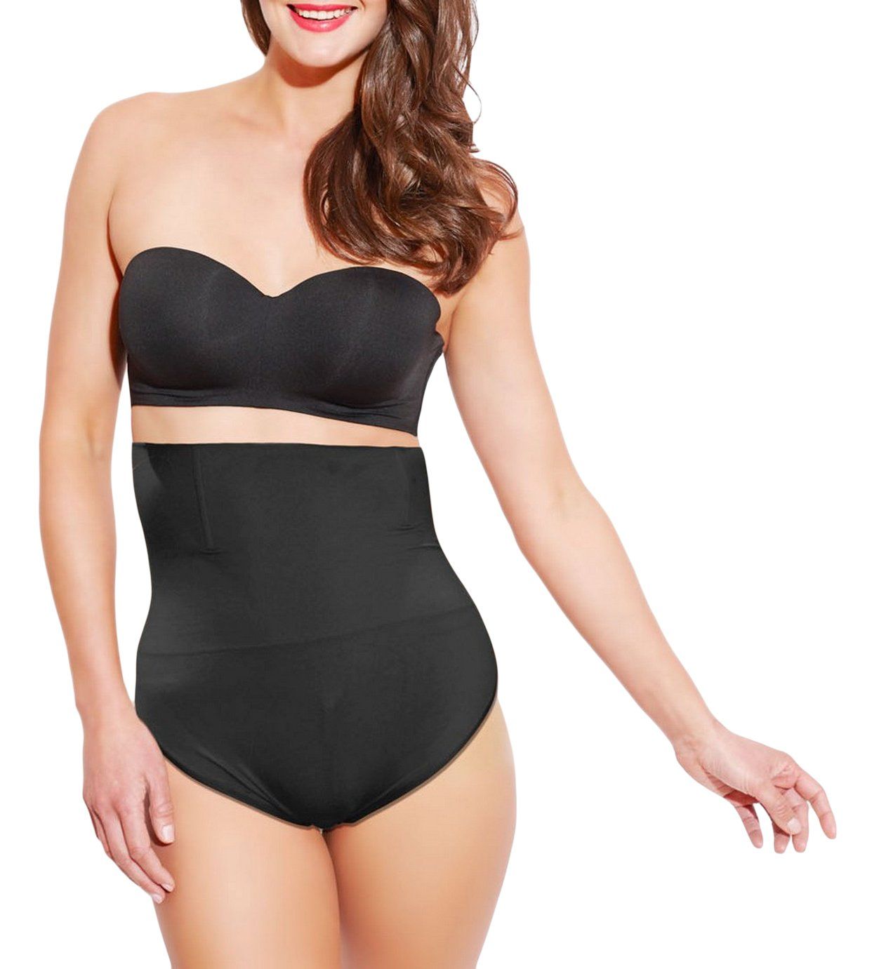 Enamor Women's Synthetic High Waisted Slimmer Body Shapwear - BR08