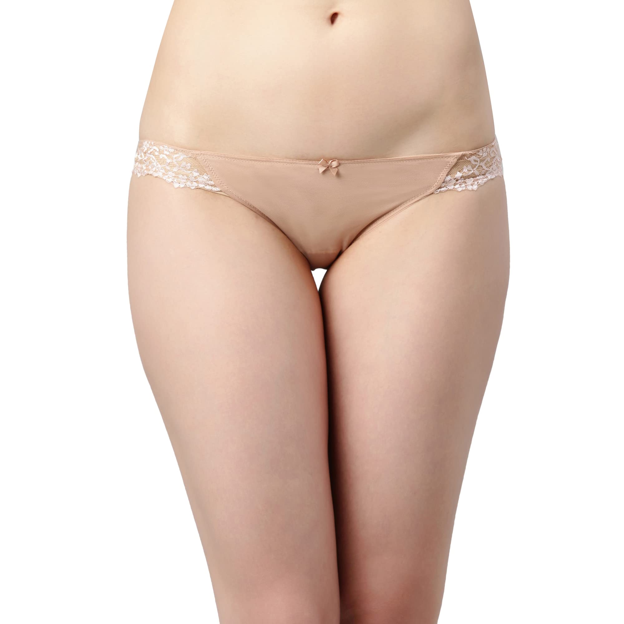 Enamor Women's Nylon Classic Bikini Style Underwear