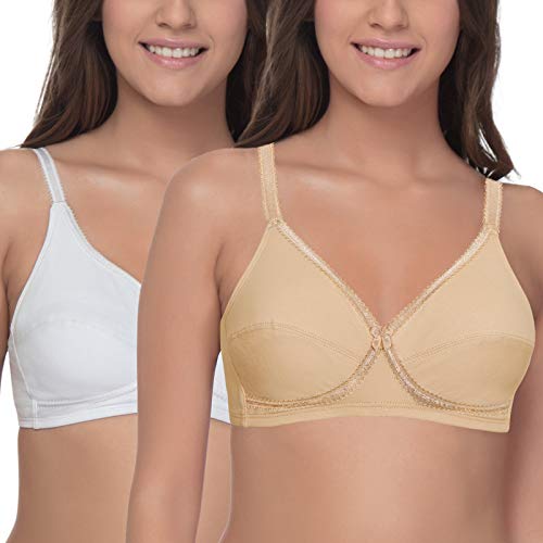 Enamor Women's Cotton Non-Wired Lift Support Bra