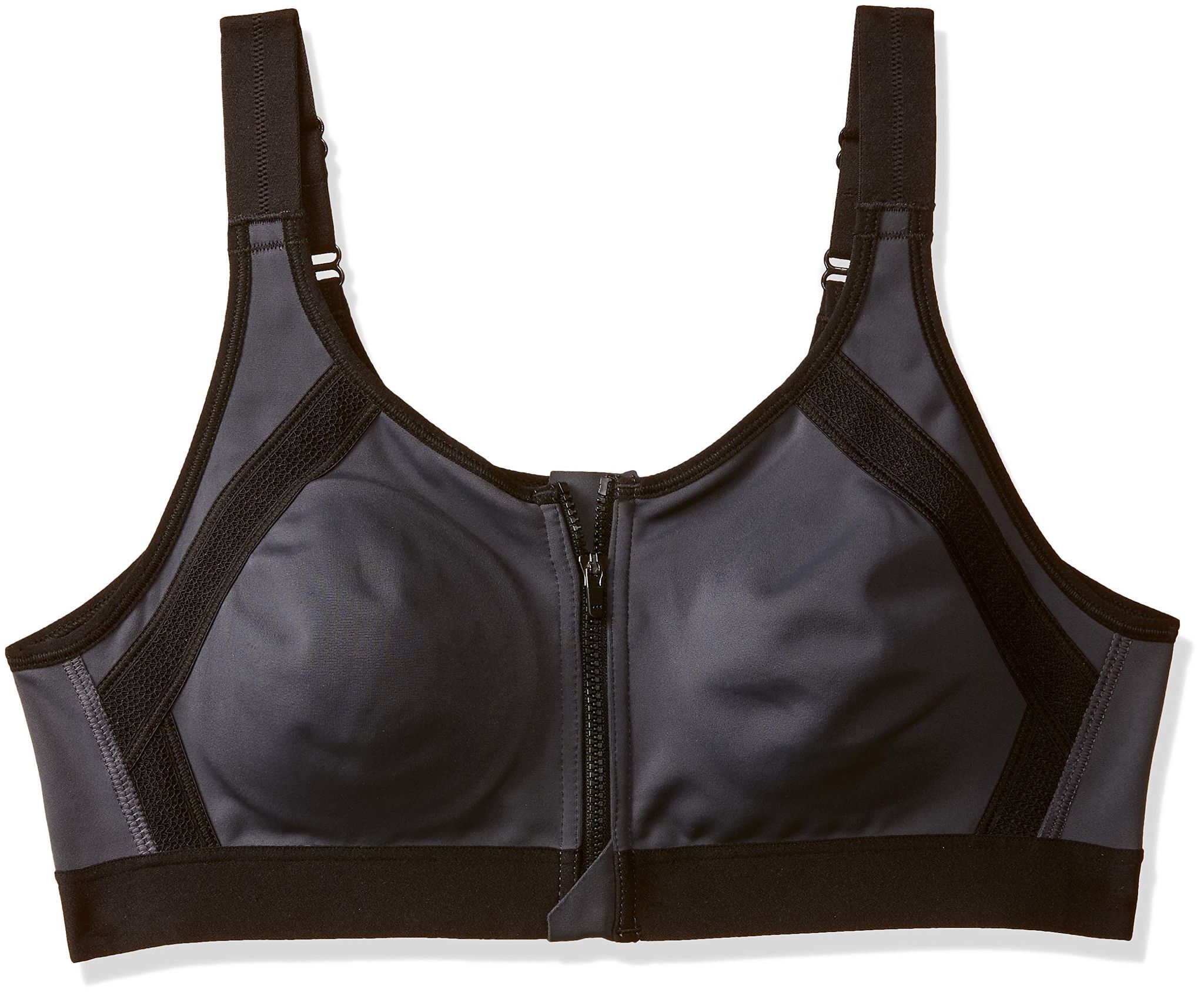 Enamor High Impact Sports Bra - Removable Pads Wirefree Front Zipper