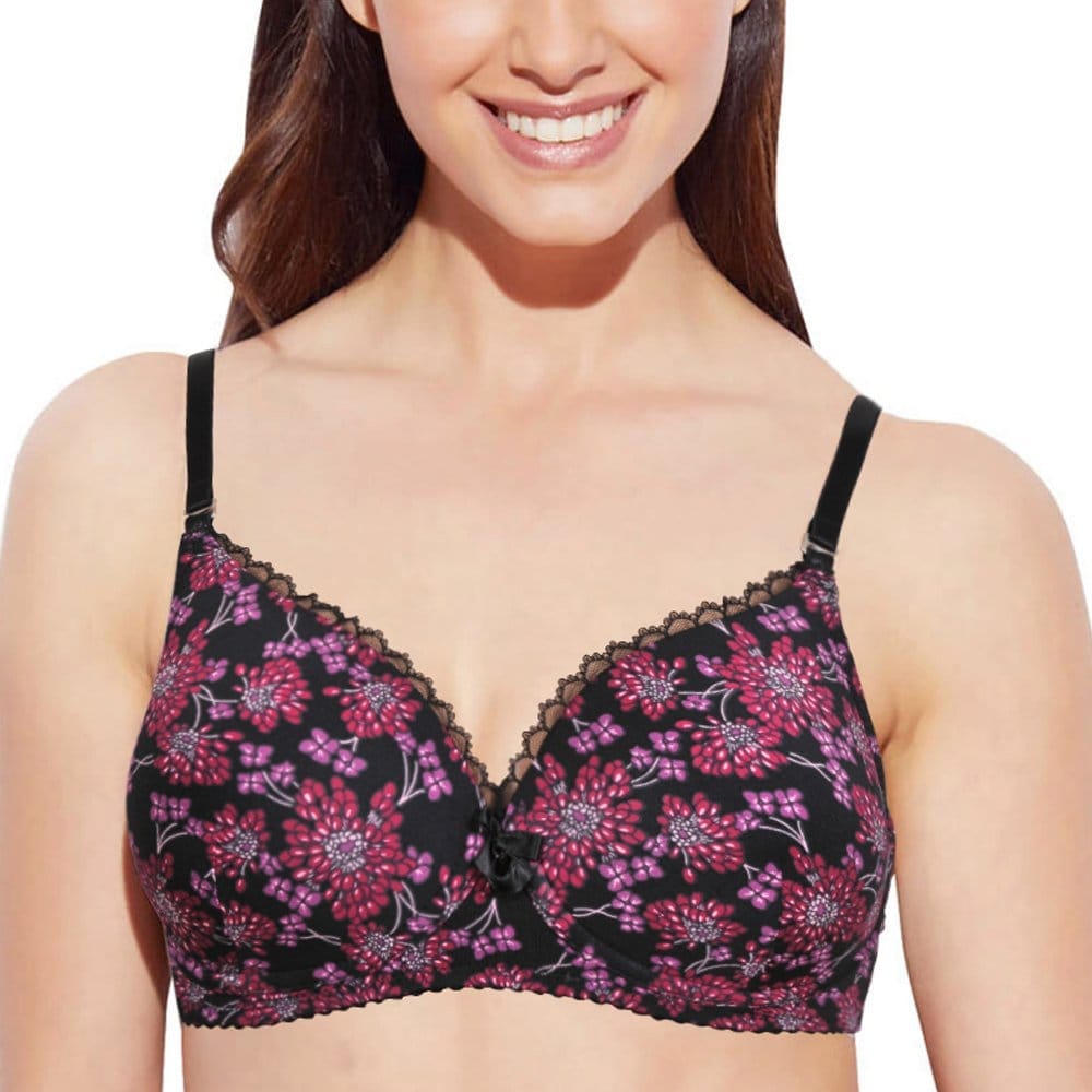 Enamor Women's Nylon & Spandex Lightly Padded Non-Wired Bra
