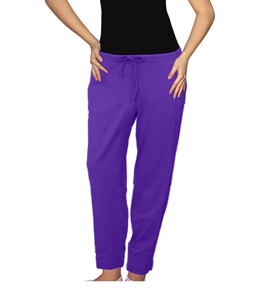 Enamor Women's Cotton Track Pant (Blue)
