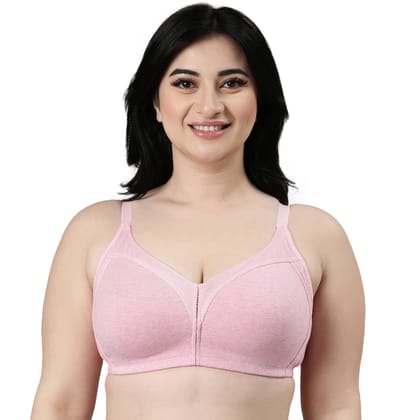 Enamor Women's 94% Cotton & 6% Spandex Wire Free Casual Full-Coverage Bra (AB75_Orchid Melange_38C) Enamor Women's 94% Cotton & 6% Spandex Wire Free Casual Full-Coverage Bra (AB75_Orchid Melange_38C)