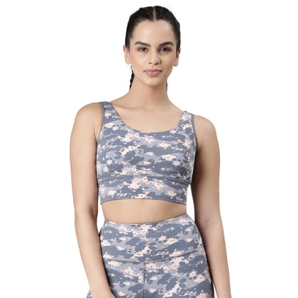 Enamor Women's Polyester Wire Free Casual Sports Bra (E217_Splash Blue Enamor Women's Polyester Wire Free Casual Sports Bra (E217_Splash Blue